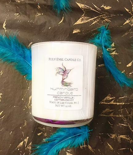 HUMMINGBIRD CANDLE - FRENCH VANILLA AND COTTON CANDY