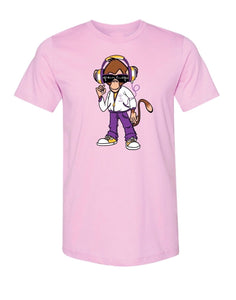 Monkey Punk Ruly Emil Unisex Lilac T-shirt